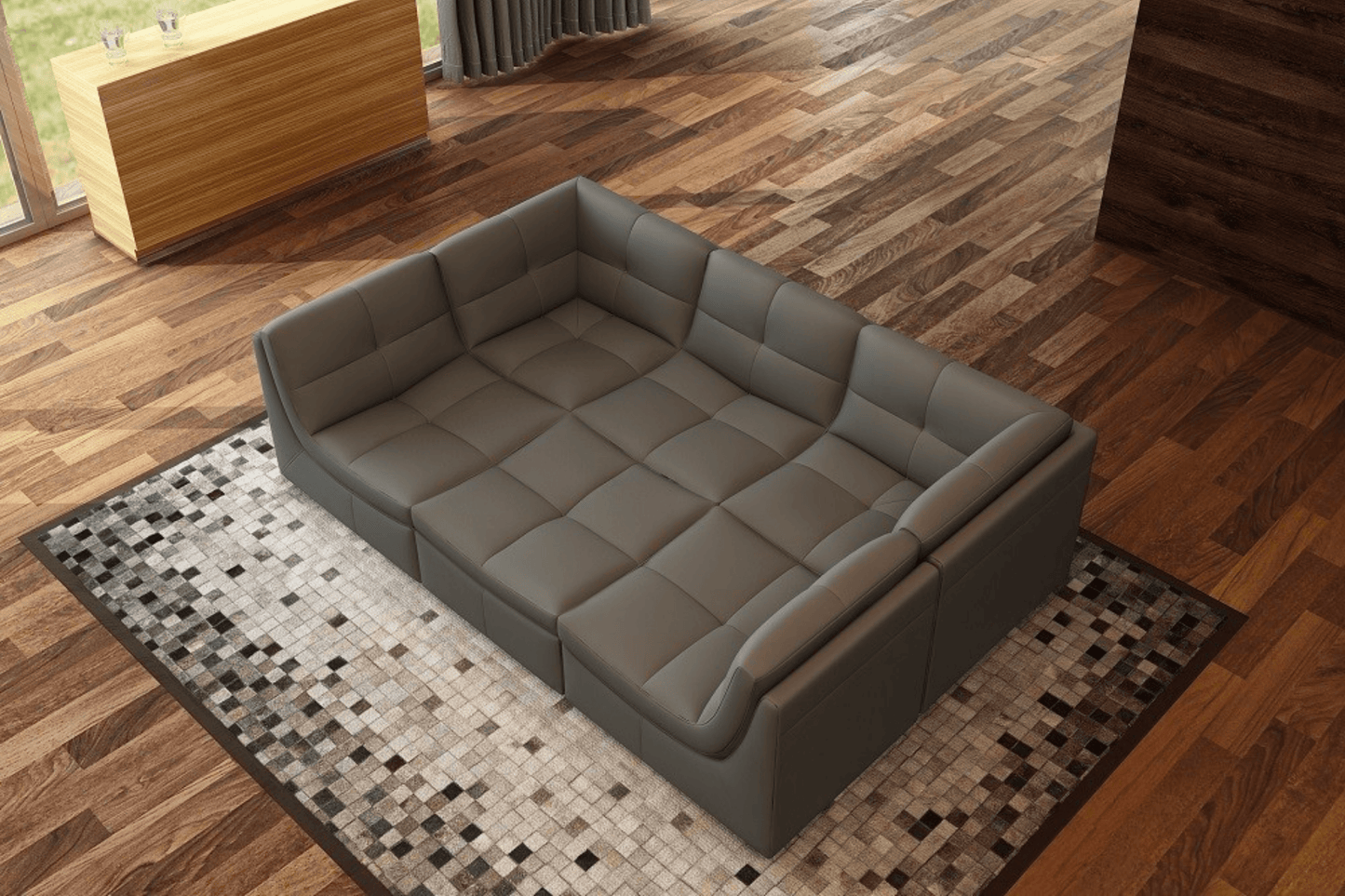 Lego 6pc Set In Grey - Venini Furniture 