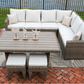 Spanish Wells 3 PC Sectional Set w/tan cushions SKU: PRP-5001-DFT-3PS - Venini Furniture 