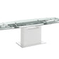 Olivia motorized dining table with white base - Venini Furniture 