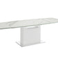 Olivia motorized dining table with white base - Venini Furniture 