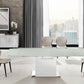 Olivia motorized dining table with white base - Venini Furniture 