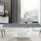 Olivia motorized dining table with white base - Venini Furniture 