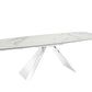 Stanza Dining Table with Polished Stainless Steel Model TC-MT04 - Venini Furniture 