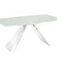 Stanza Dining Table with Polished Stainless Steel Model TC-MT04 - Venini Furniture 