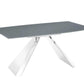 Stanza Dining Table with Polished Stainless Steel Model TC-MT04 - Venini Furniture 