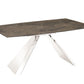 Stanza Dining Table with Polished Stainless Steel Model TC-MT04 - Venini Furniture 