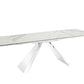 Stanza Dining Table with Polished Stainless Steel Model TC-MT04 - Venini Furniture 