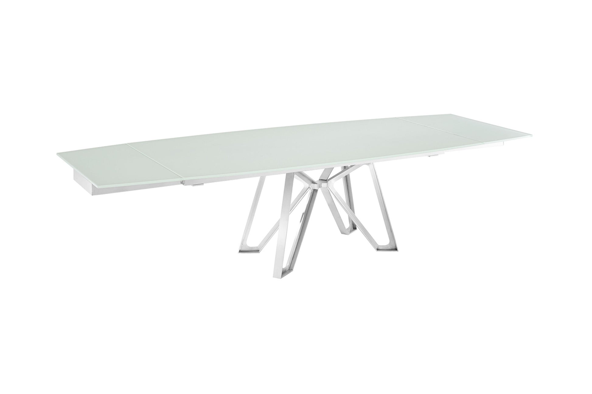 Dcota Dining Table With Brushed Stainless Steel - Venini Furniture 