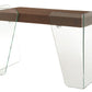 Archie Office Desk Walnut and White Model CB-786GR - Venini Furniture 