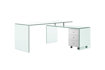 Rio office desk clear Model CB-1109-DESK - Venini Furniture 