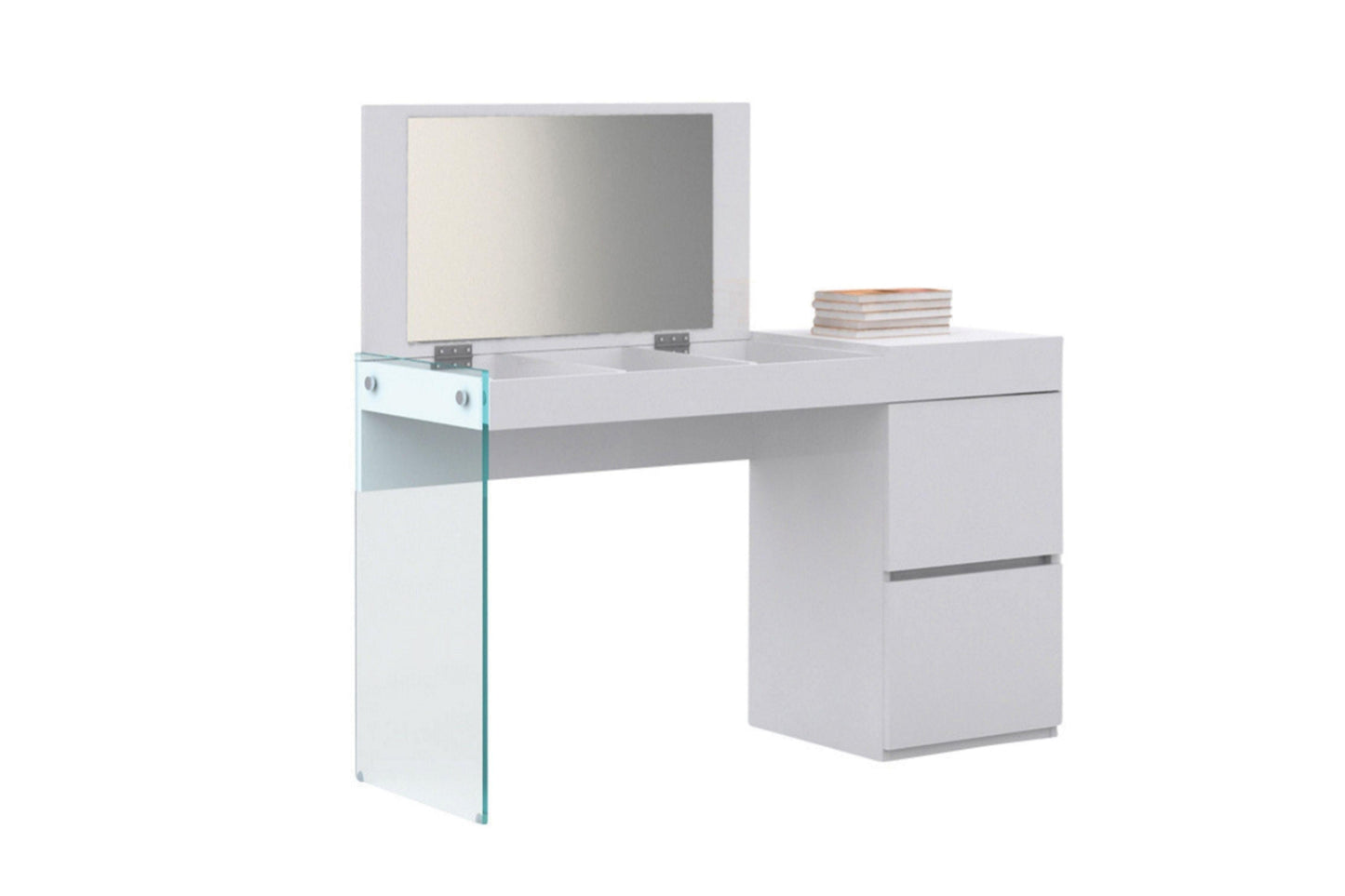 IL Vetro Vanity White Model CB-111-W-VANITY - Venini Furniture 