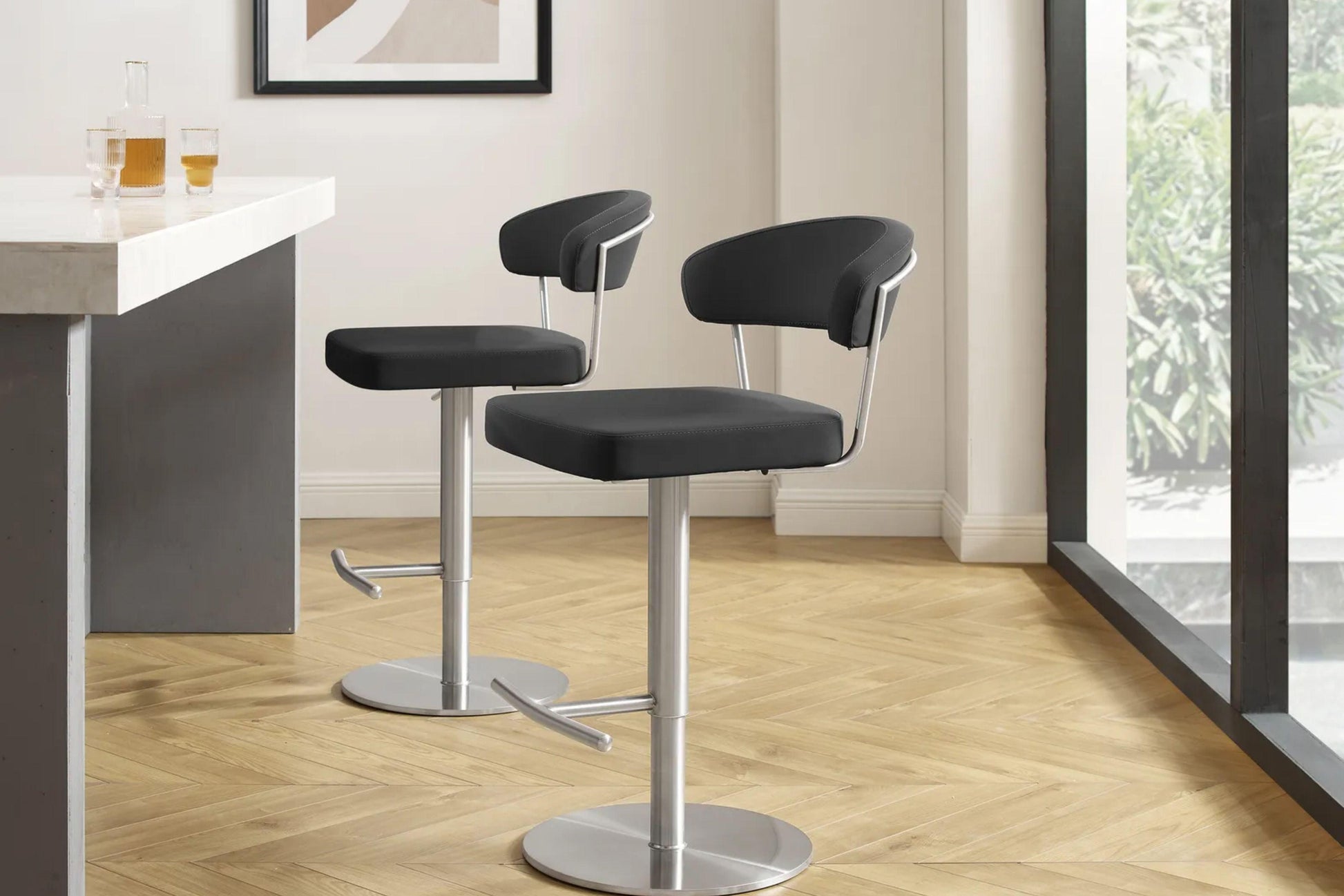 Fairmont Bar Stool Model CB-C100WH - Venini Furniture 