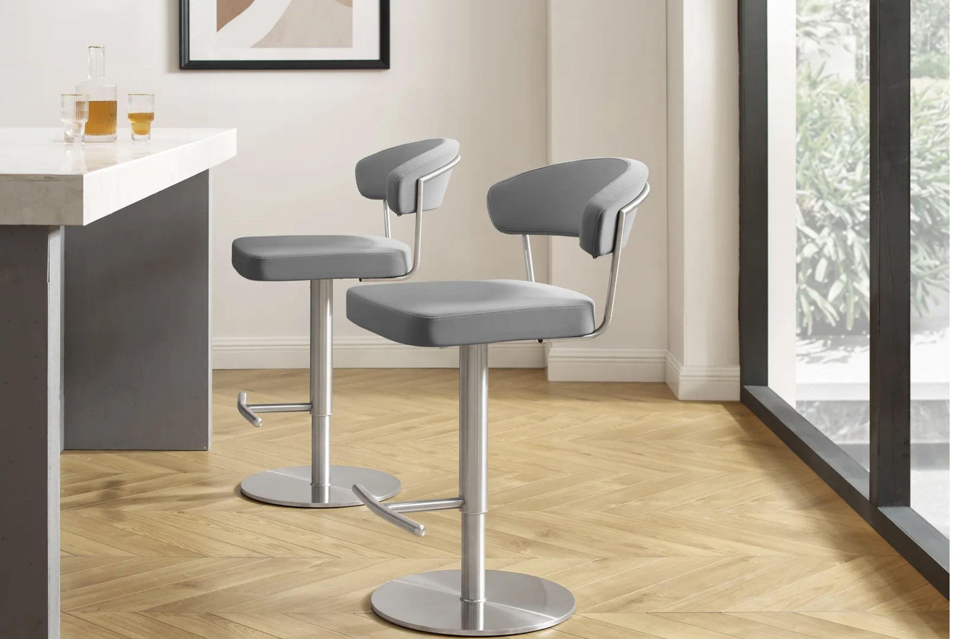 Fairmont Bar Stool Model CB-C100WH - Venini Furniture 