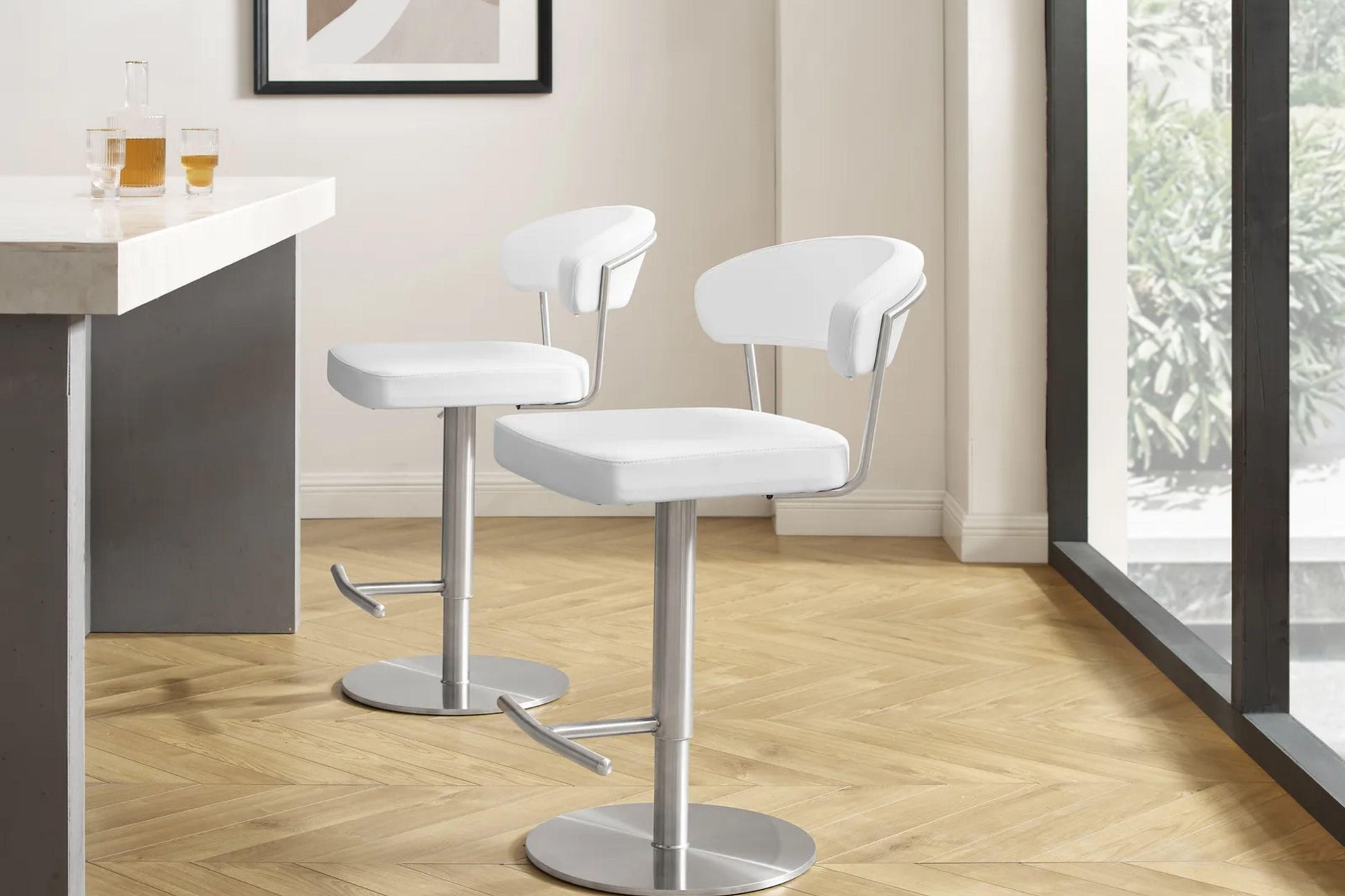 Fairmont Bar Stool Model CB-C100WH - Venini Furniture 