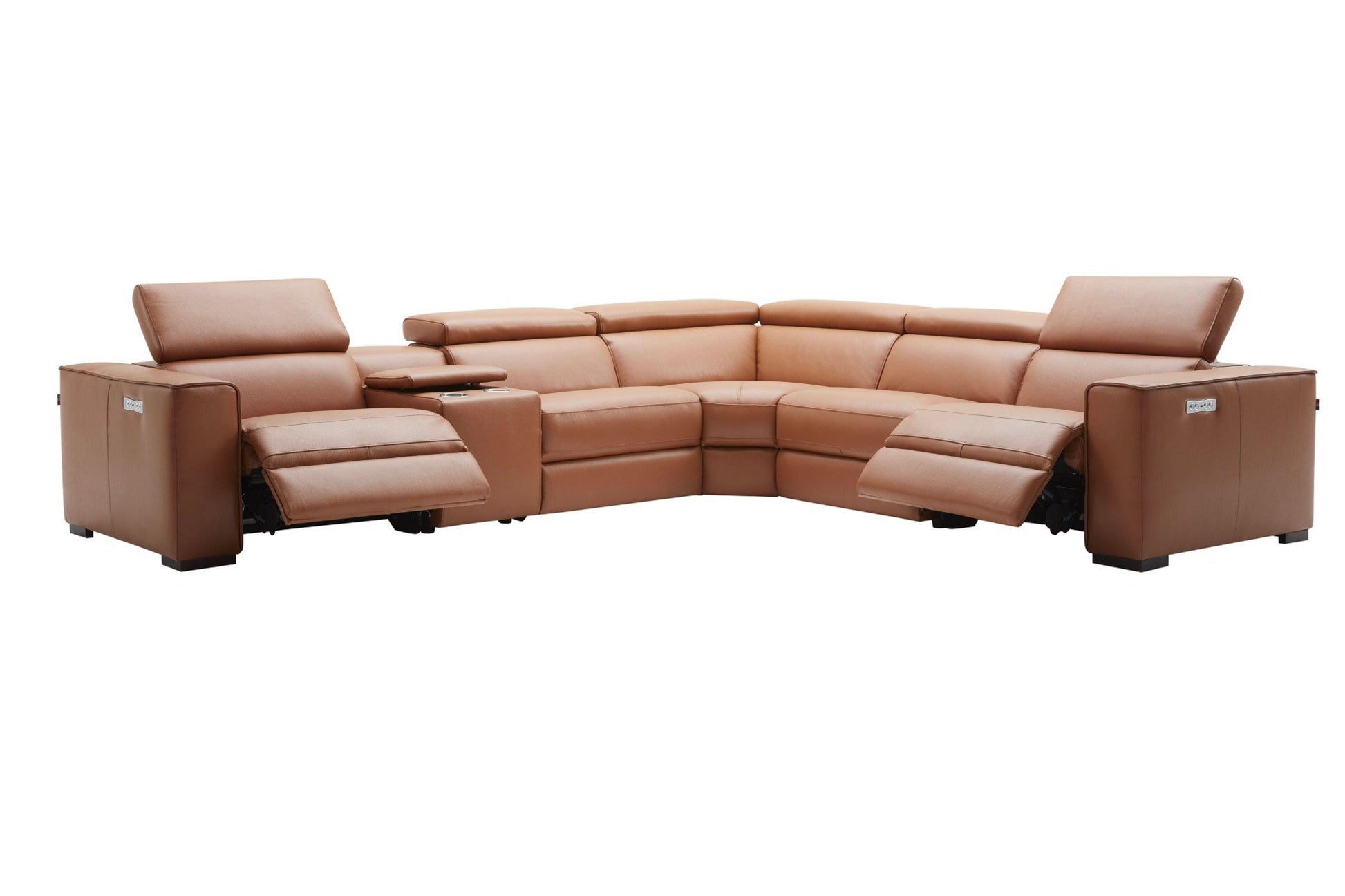 Picasso 6Pc Motion Sectional In Caramel - Venini Furniture 