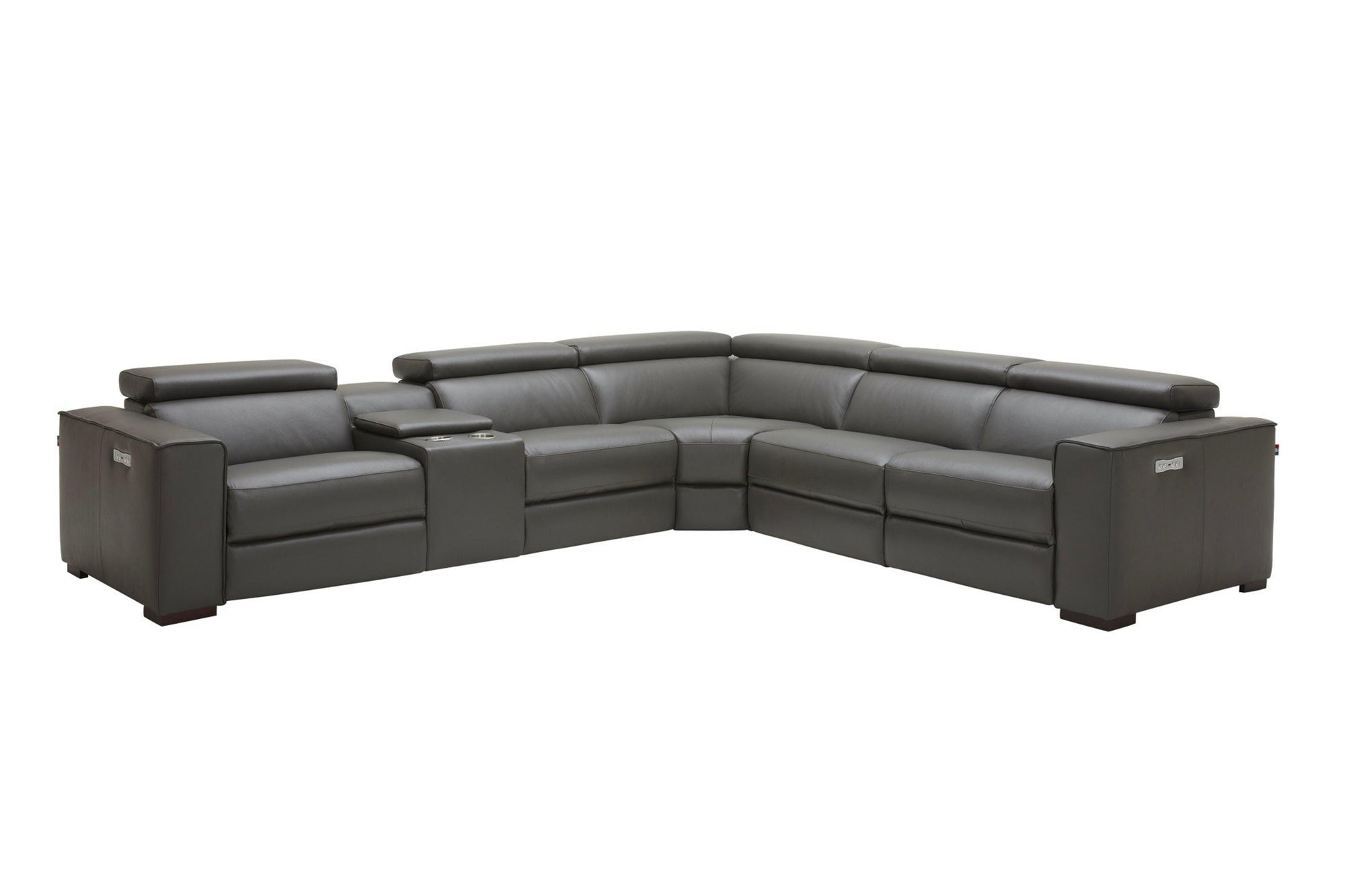 Picasso 6Pc Motion Sectional In White - Venini Furniture 