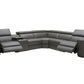 Picasso 6Pc Motion Sectional In Dark Grey - Venini Furniture 