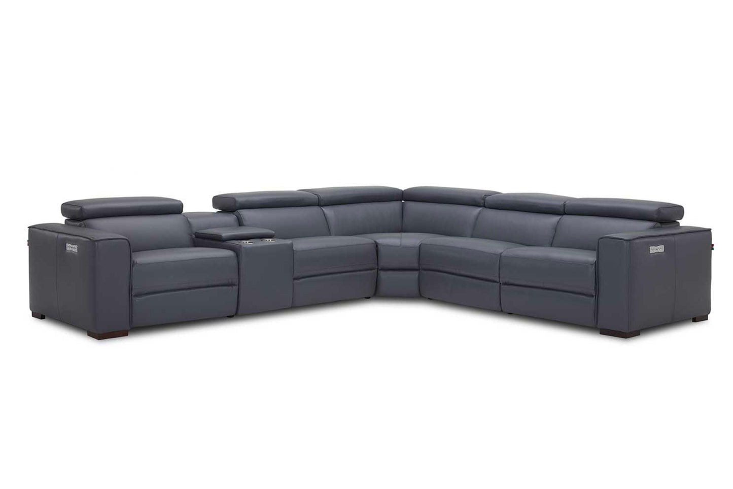 Picasso 6Pc Motion Sectional In Blue Grey - Venini Furniture 