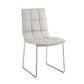 dining chair in black or white pu-leather