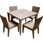 Austin 5 PC Side Chair Dining Set SKU: PJO-3801-NAT-5DS - Venini Furniture 