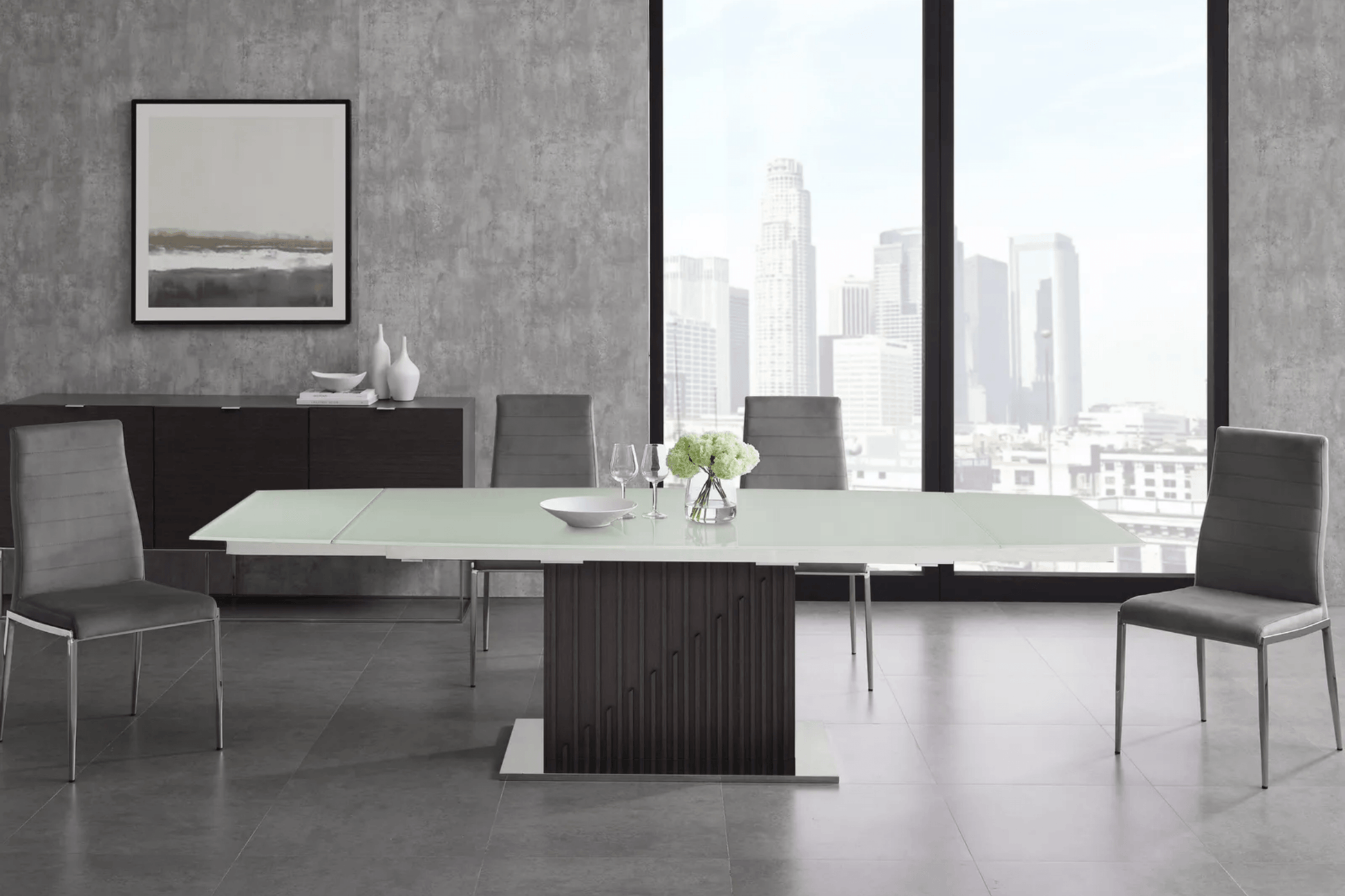 Moon Motorized Dining Table Model TC-MT08 - Venini Furniture 