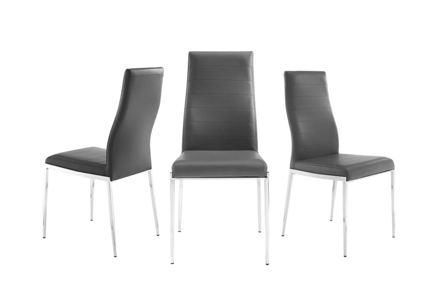 dining chair in dark gray