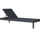 Onyx Stackable Chaise Lounge w/wheels SKU: PJO-1901-BLK-CL - Venini Furniture 