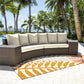 Big Sur 4 PC Sectional Set w/off-white cushions - Venini Furniture 