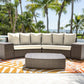 Big Sur 5 PC Sectional Set w/off-white cushions - Venini Furniture 