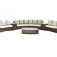 Big Sur 9 PC Sectional Set w/off-white cushions - Venini Furniture 