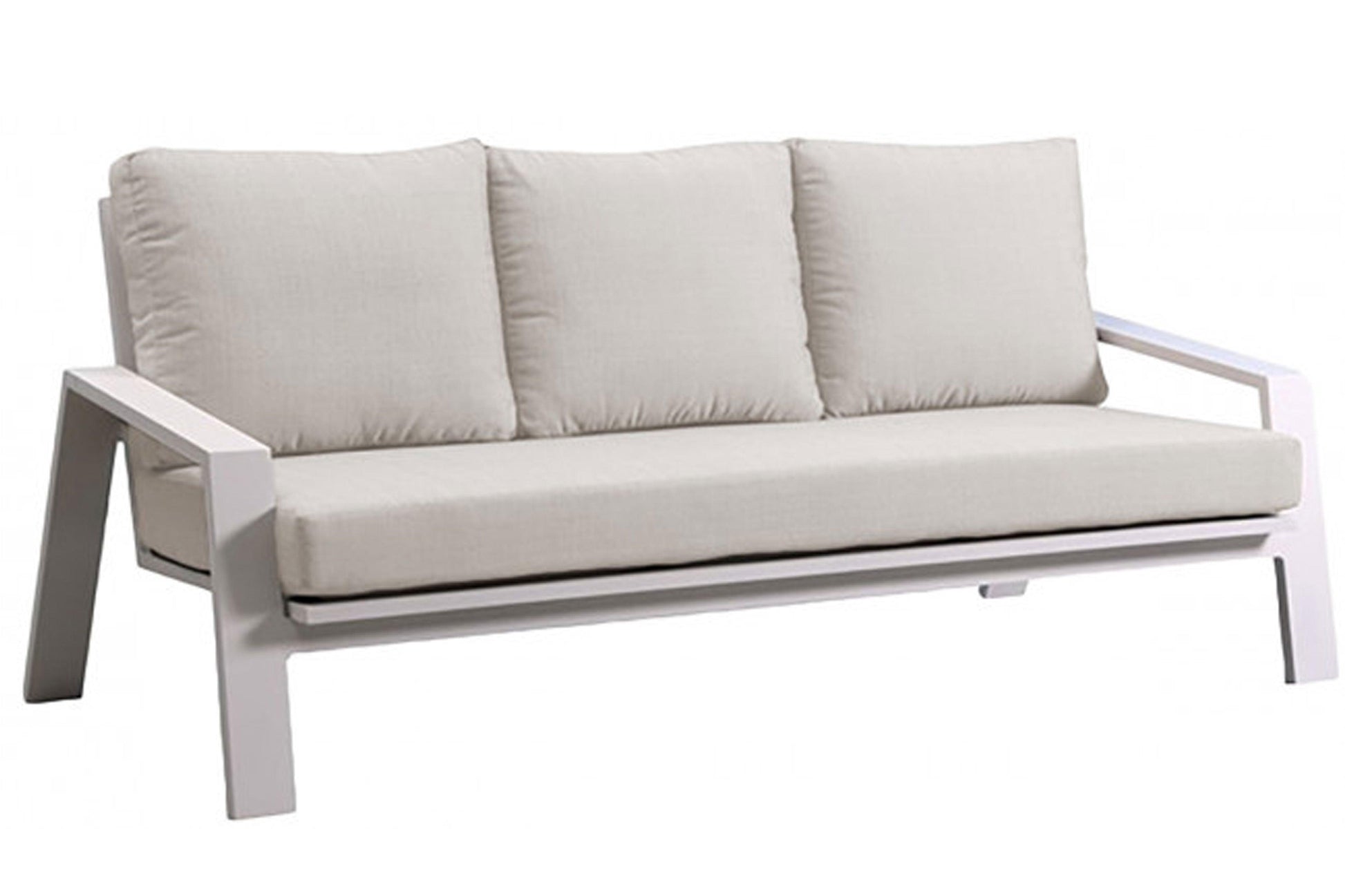 Mykonos Sofa w/off-white cushion SKU: PJO-2401-WHT-S - Venini Furniture 