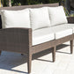 Oasis Sofa w/off-white cushions SKU: PJO-2201-JBP-S - Venini Furniture 