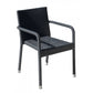 Onyx Stackable Armchair SKU: PJO-1901-BLK-AC - Venini Furniture 