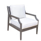 Poolside Lounge Chair w/off-white cushion SKU: PJO-2701-GRY-LC - Venini Furniture 