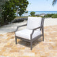 Poolside Lounge Chair w/off-white cushion SKU: PJO-2701-GRY-LC - Venini Furniture 