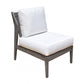 Poolside Armless Chair w/off-white cushion SKU: PJO-2701-GRY-A - Venini Furniture 